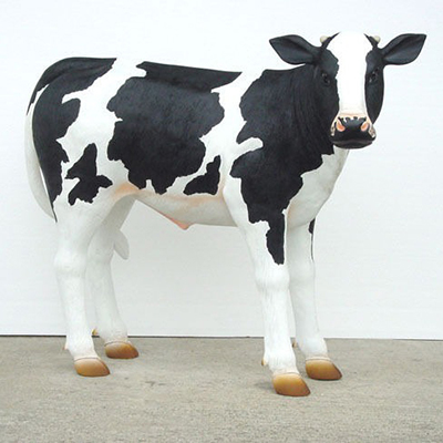 polyresin calf statue life size farm animal